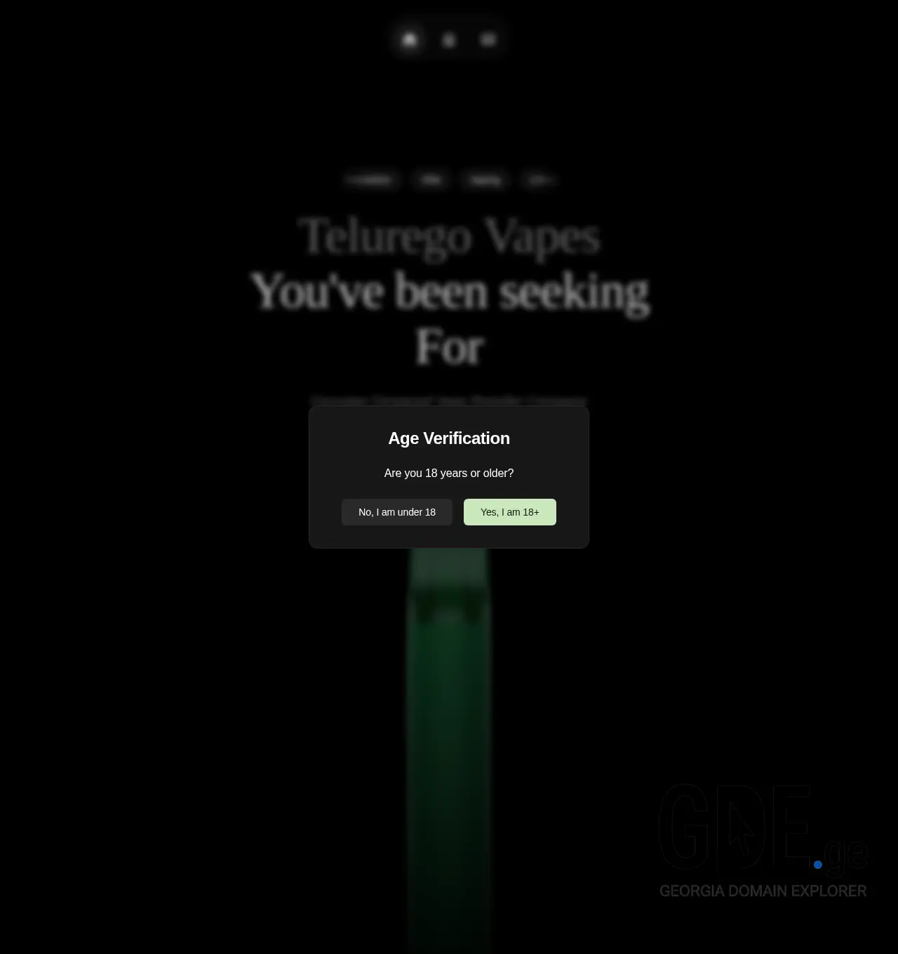 Screenshot of the site telurego.ge at 2025-12-06