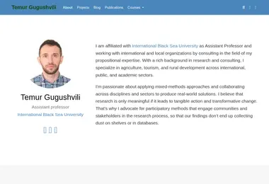 Screenshot of temurgugushvili.ge