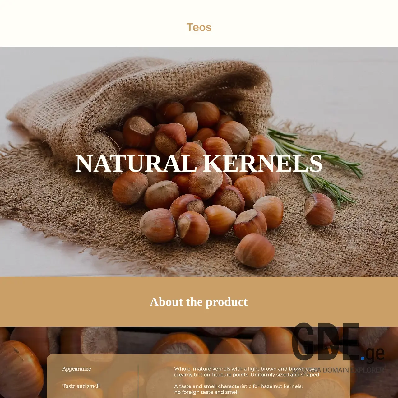 Screenshot of the site teos.ge at 2025-12-13