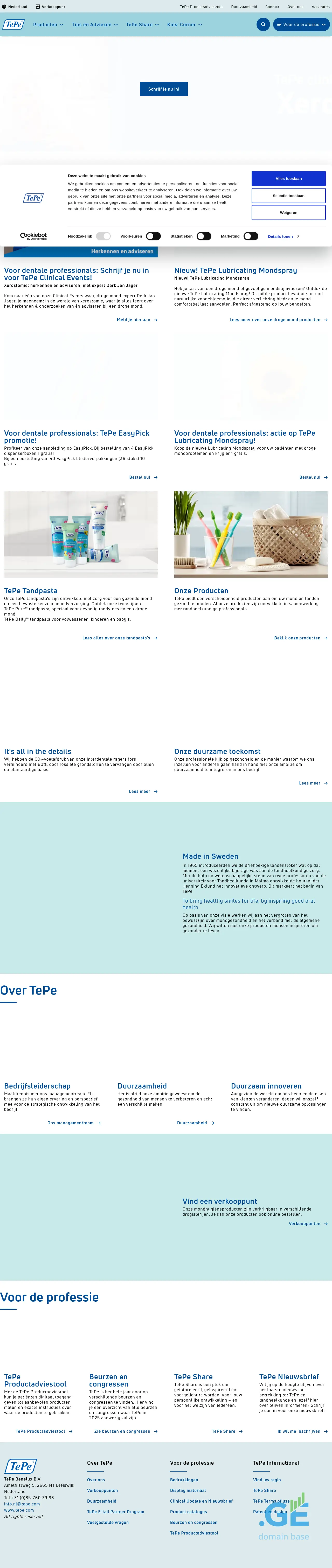 Screenshot of the site tepe.ge