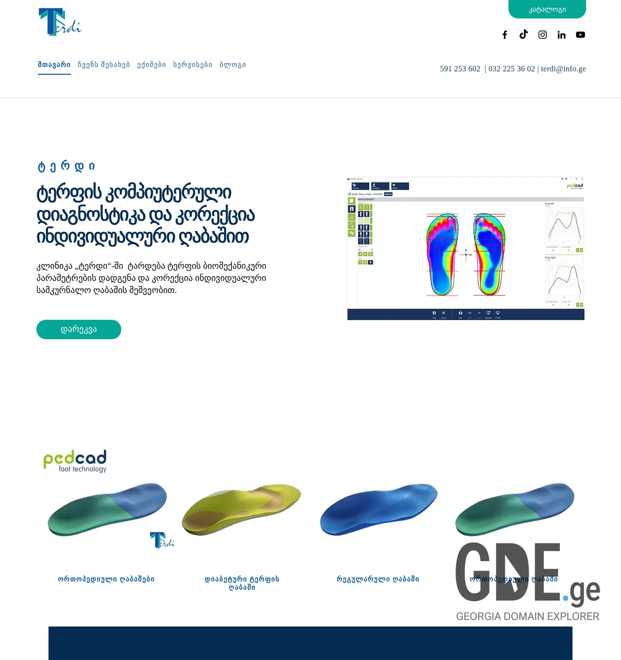 Screenshot of the site terdi.ge at 2025-11-29