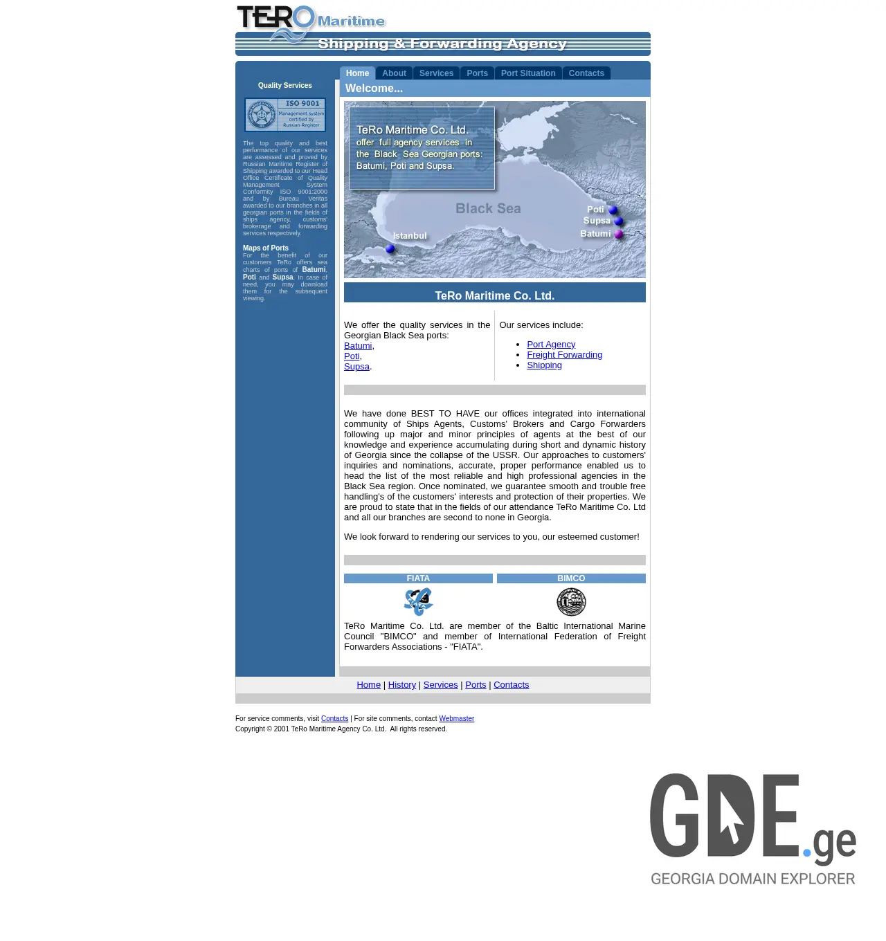 Screenshot of the site tero.ge at 2025-12-01