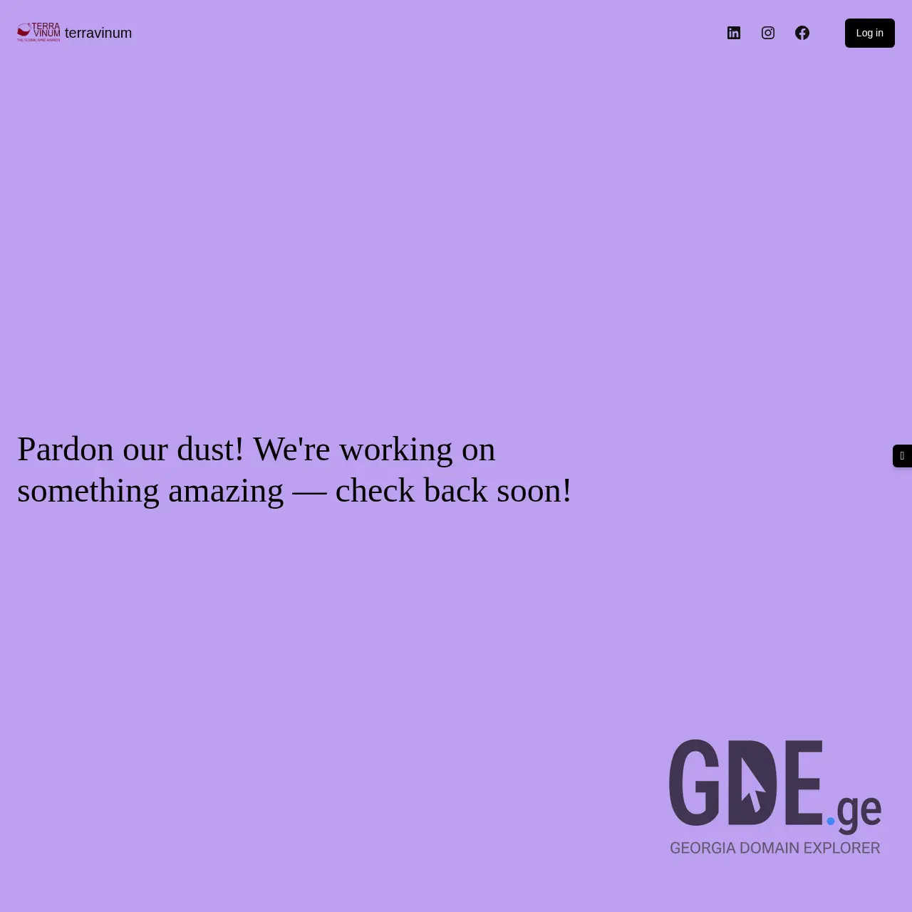 Screenshot of the site terravinum.ge at 2025-12-13