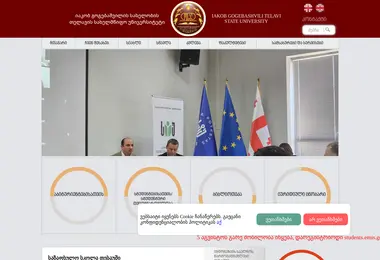 Screenshot of tesau.edu.ge