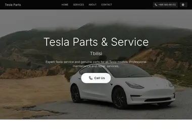 Screenshot of tesla-parts.ge