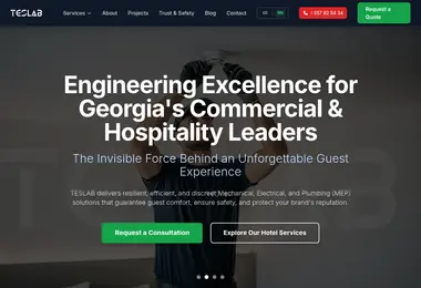 Screenshot of teslab.ge