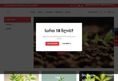 tesliseeds.ge-ის ეკრანის სურათი