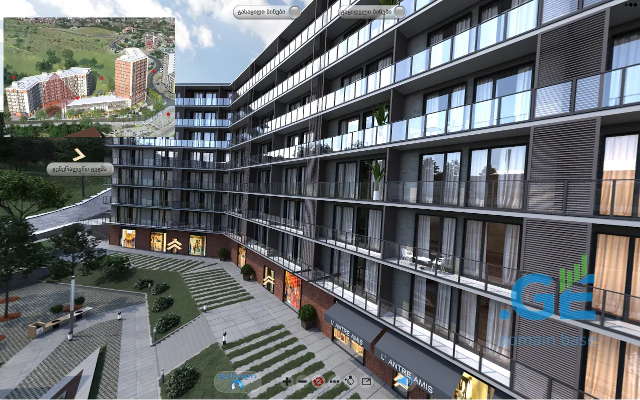 Screenshot of the site testate.ge