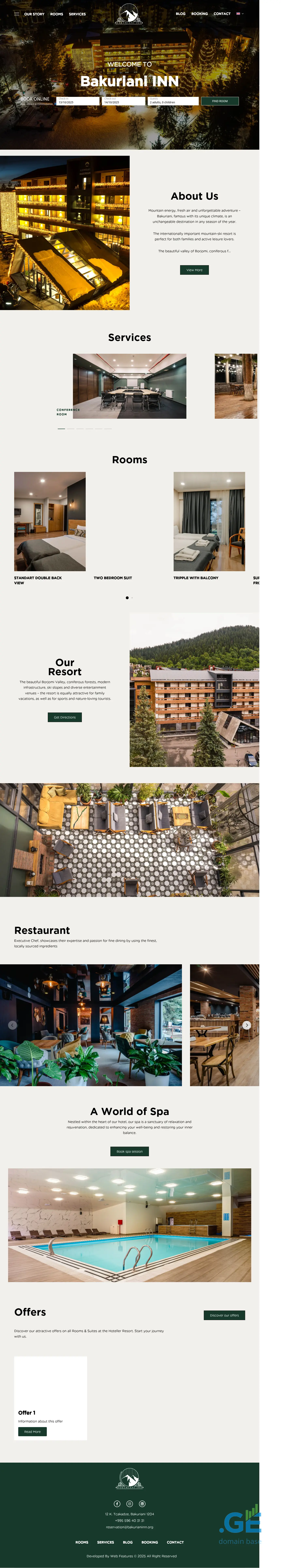 Screenshot of the site testweb1.ge