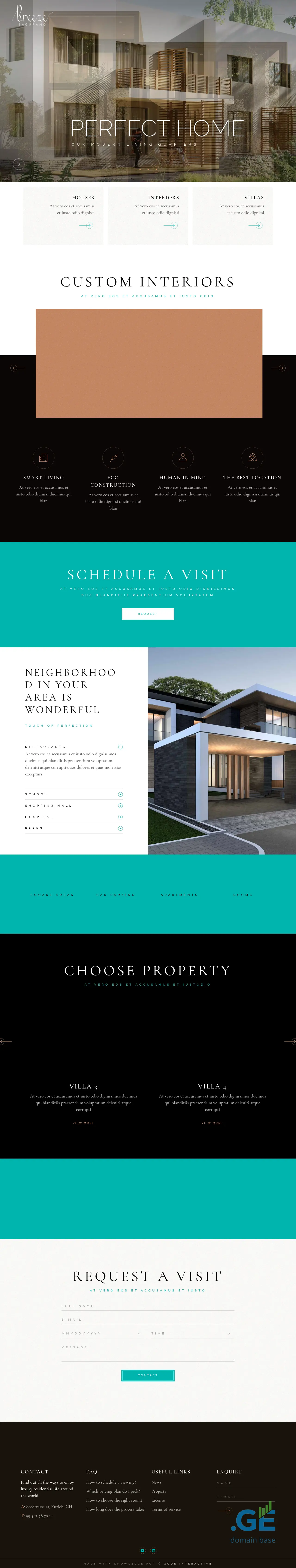 Screenshot of the site testweb3.ge