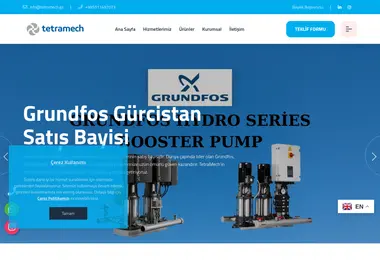 Screenshot of tetramech.ge