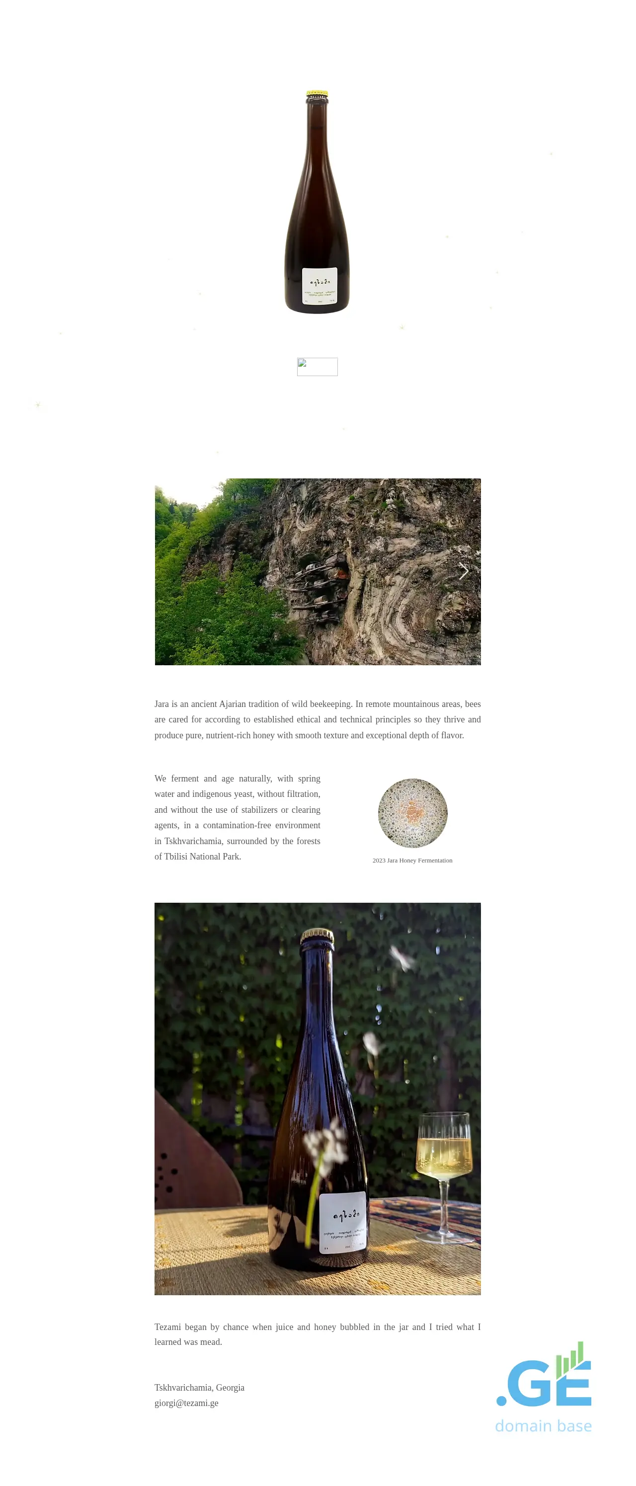 Screenshot of the site tezami.ge