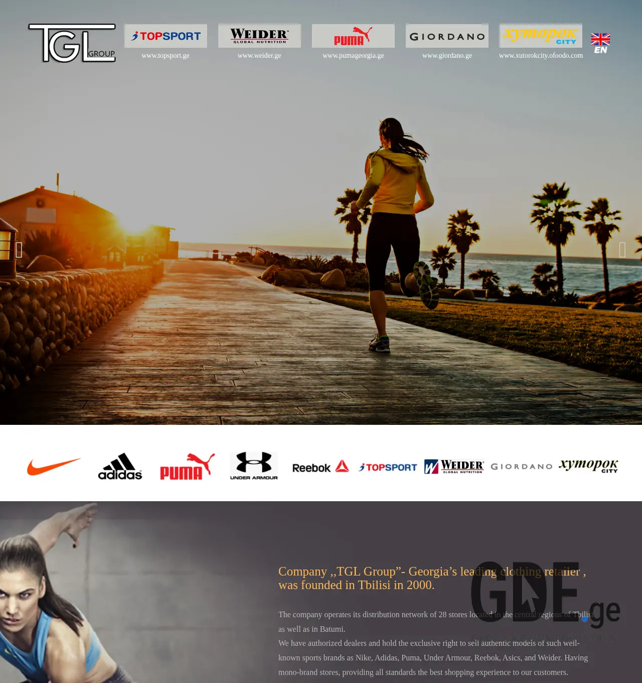 Screenshot of the site tgl.ge at 2025-11-29