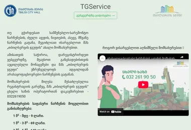 Screenshot of tgservice.ge