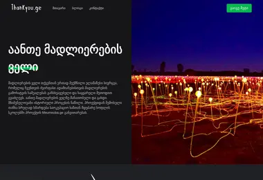 Screenshot of thankyou.ge