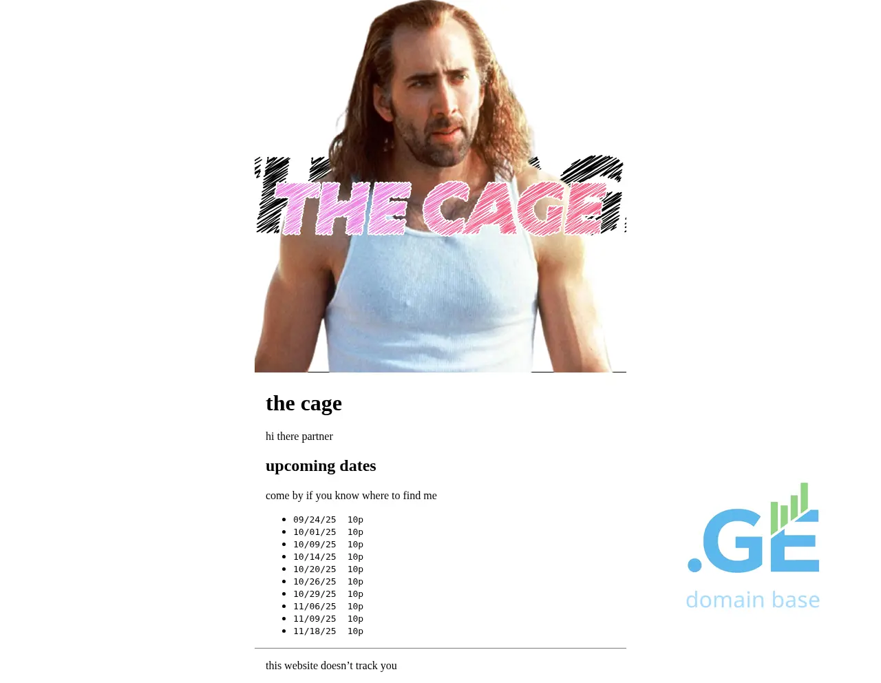 Screenshot of the site theca.ge