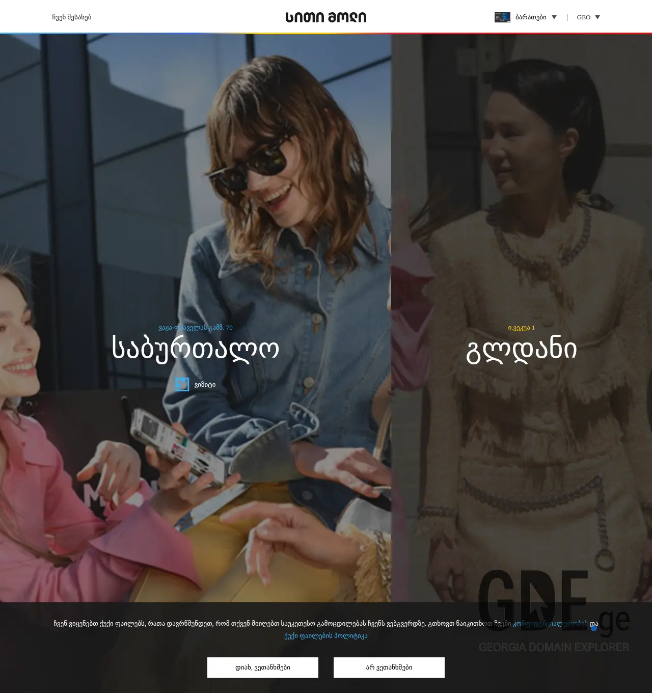 Screenshot of the site thecitymall.ge at 2025-12-01