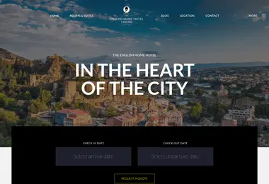 Screenshot of theenglishhomehotel.ge