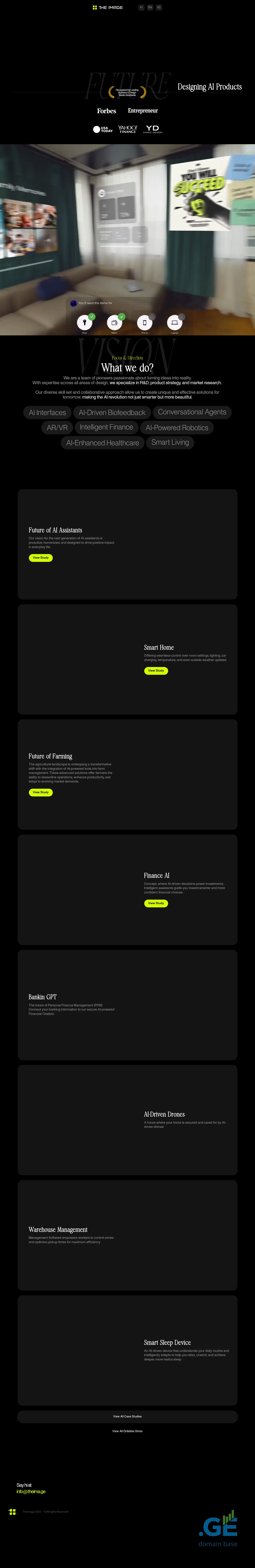 Screenshot of the site theima.ge