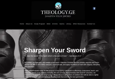 Screenshot of theology.ge
