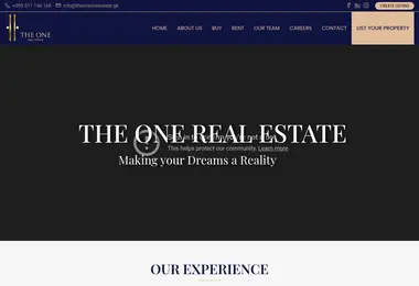 Screenshot of theonerealestate.ge
