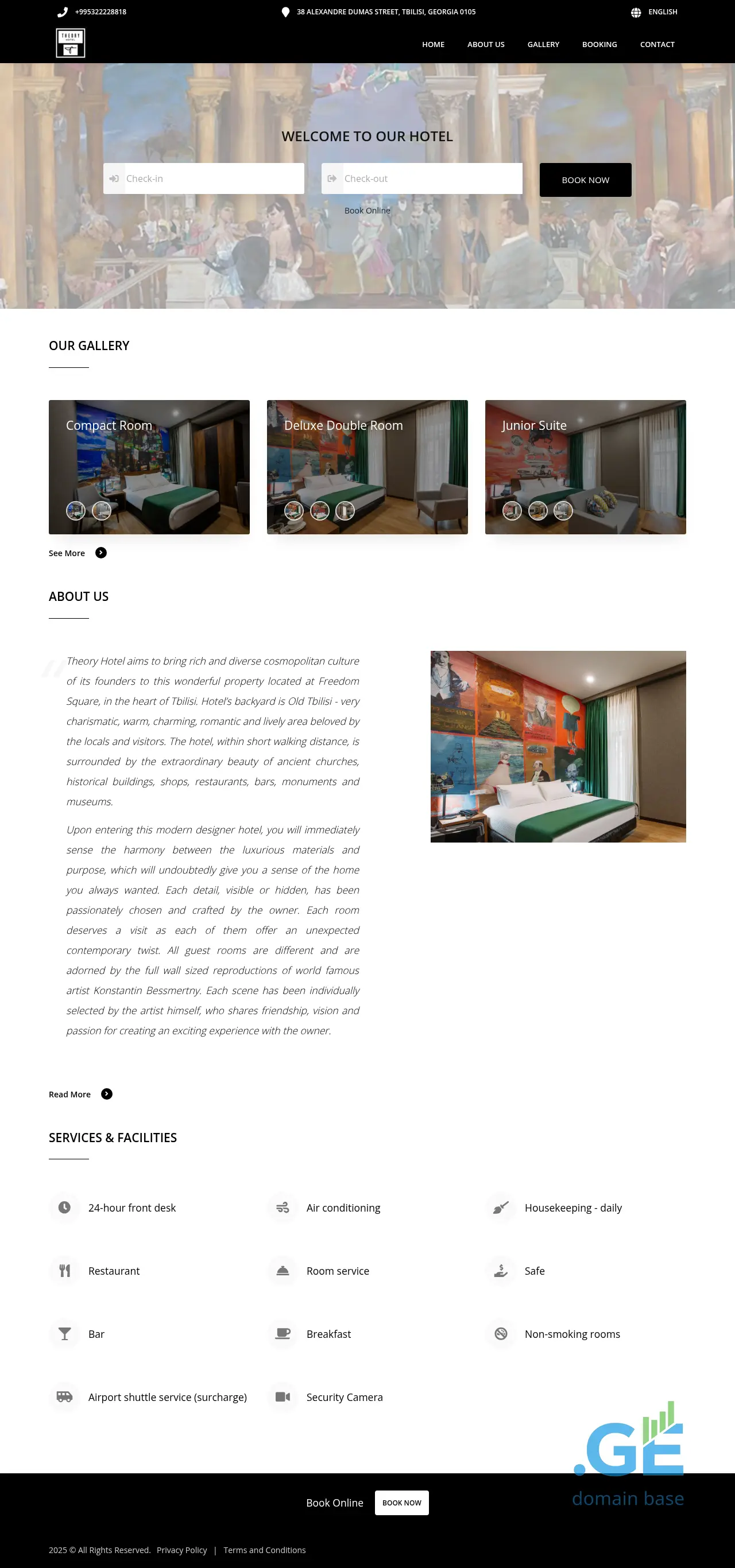Screenshot of the site theory.ge