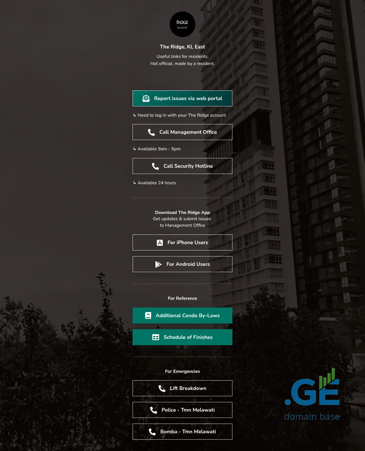 Screenshot of the site therid.ge