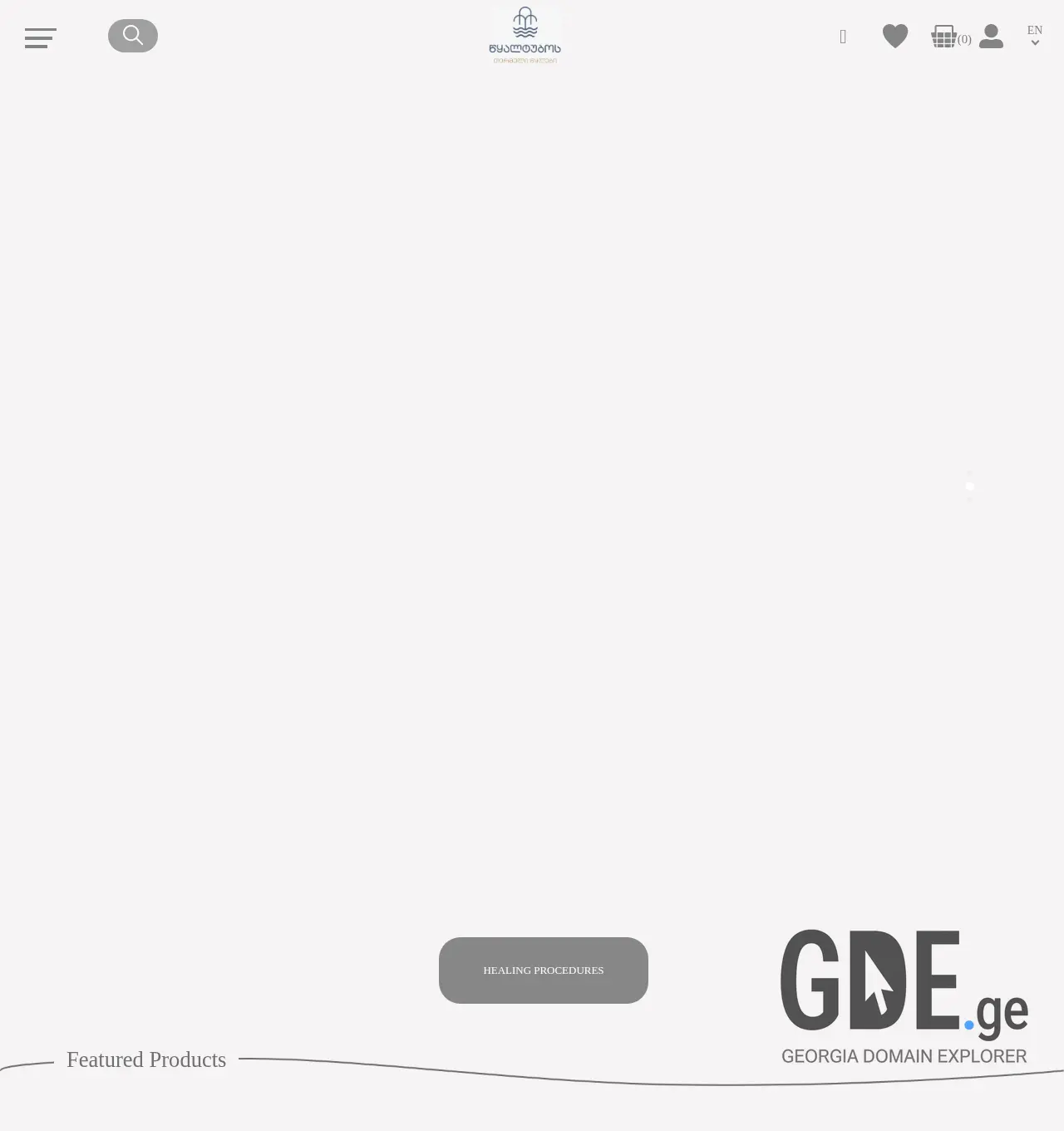 Screenshot of the site thermalwaters.ge at 2025-12-03