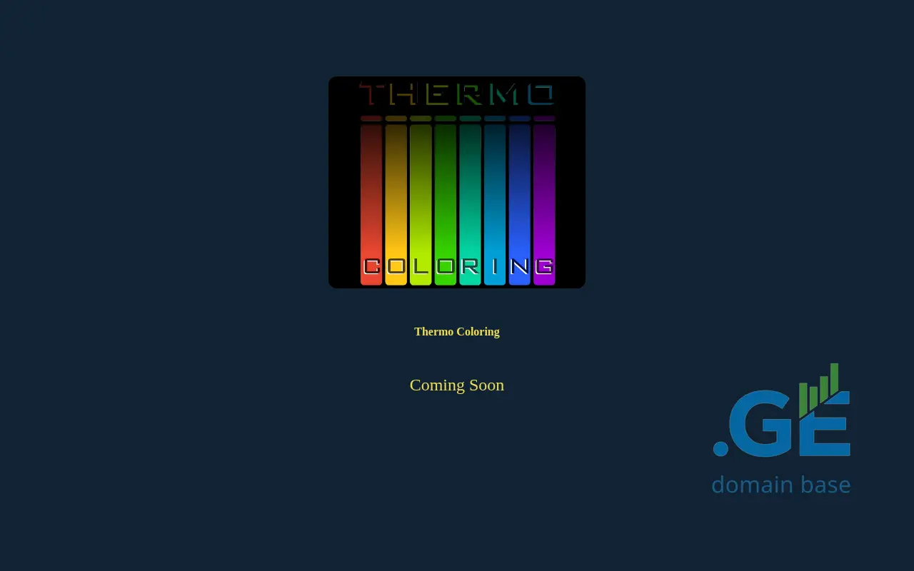 Screenshot of the site thermocoloring.ge