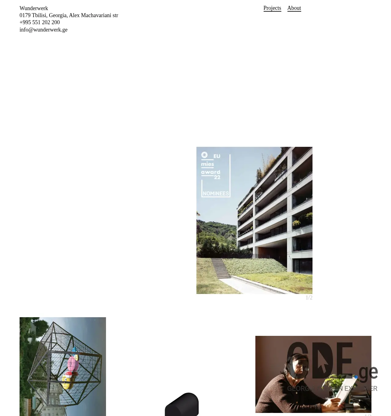 Screenshot of the site thetaste.ge at 2025-12-03