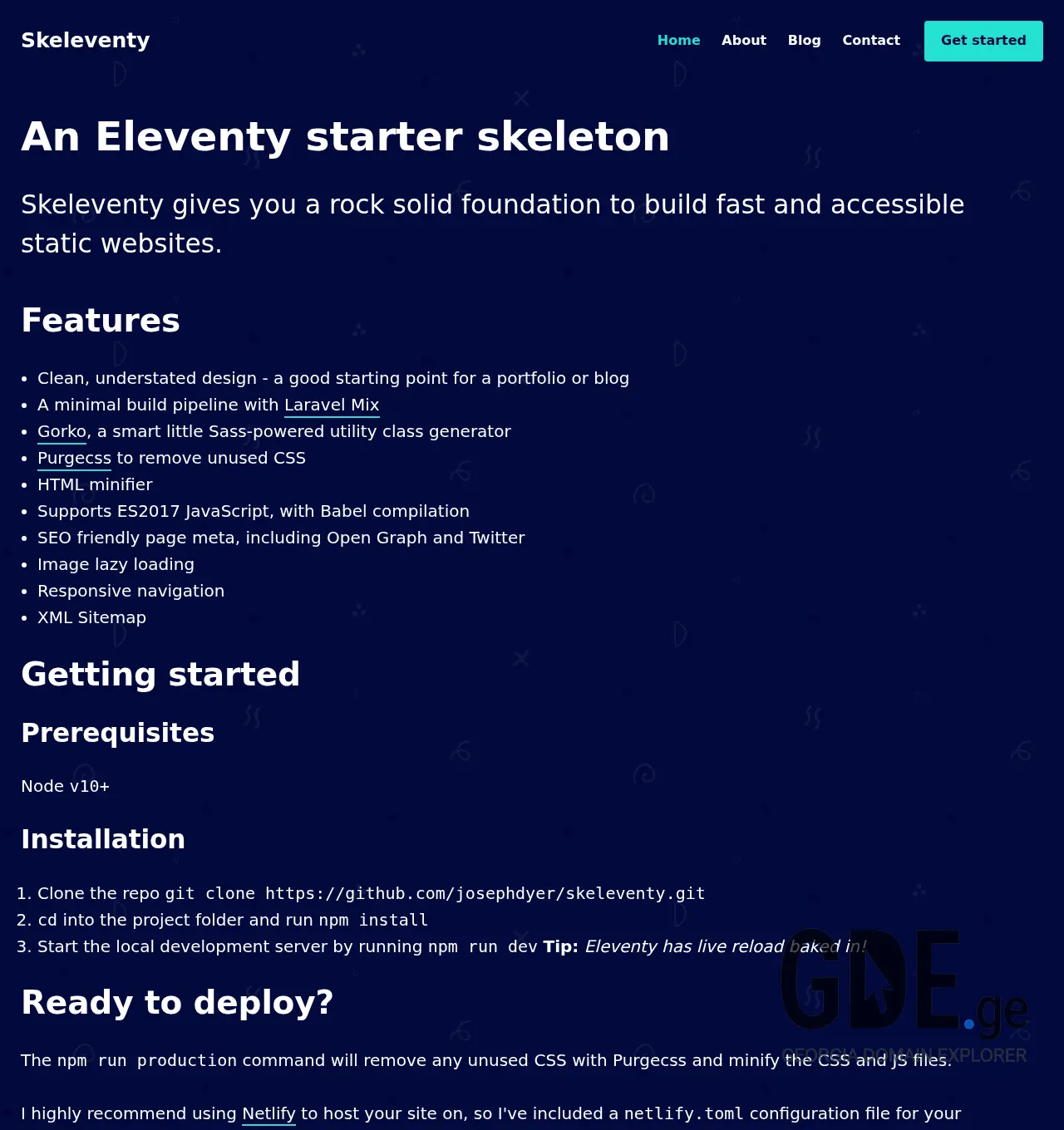 Screenshot of the site tianyu.ge at 2025-11-29