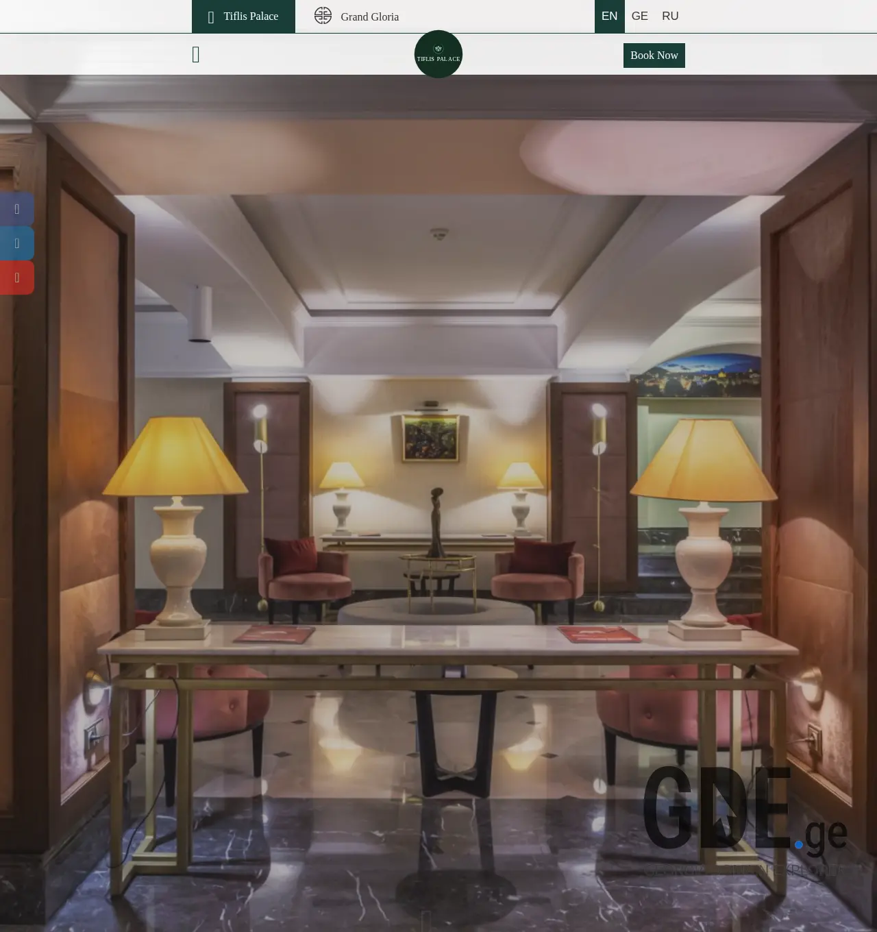 Screenshot of the site tiflispalace.ge at 2025-12-01