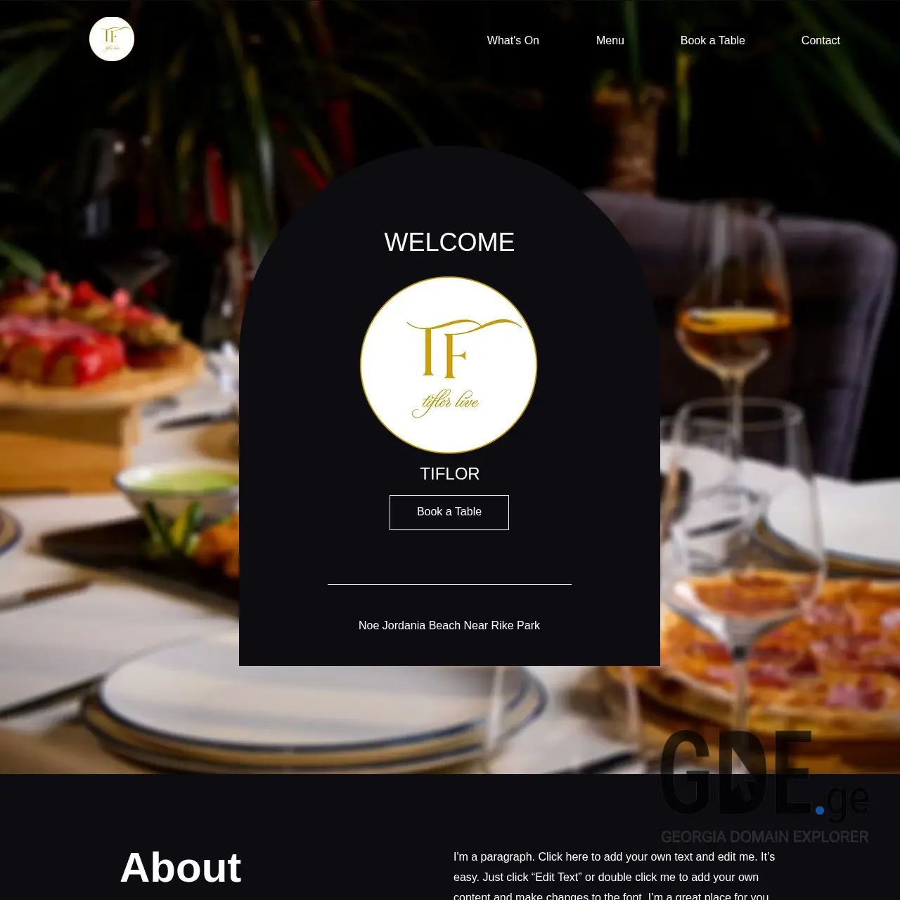 Screenshot of the site tiflor.ge at 2025-12-15
