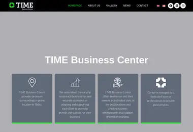 Screenshot of timebc.ge