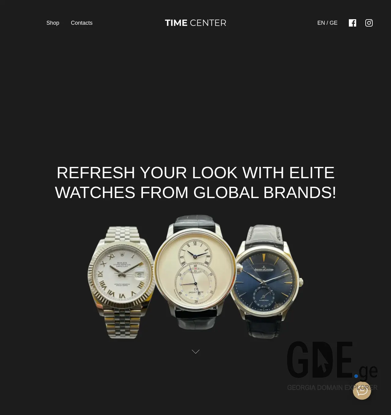 Screenshot of the site timecenter.ge at 2025-12-03