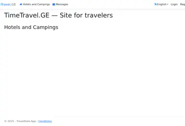 Screenshot of timetravel.ge