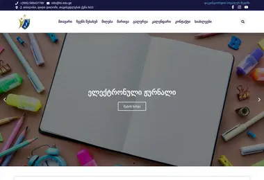 Скриншот tis.edu.ge