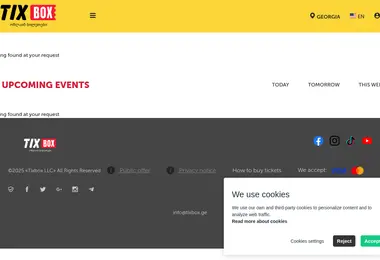 Screenshot of tixbox.ge