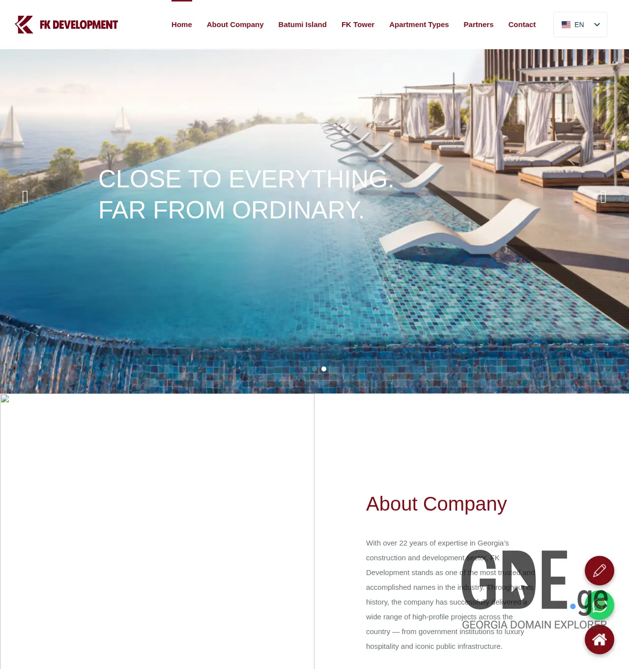 Screenshot of the site tlfk.ge at 2025-12-02