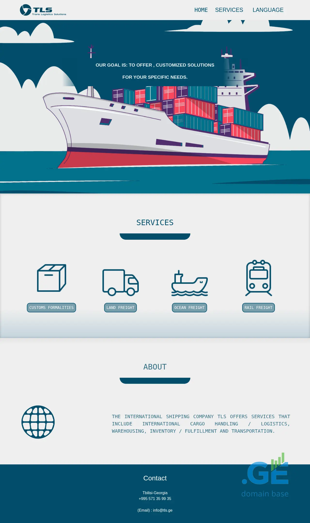 Screenshot of the site tls.ge at 2025-09-18