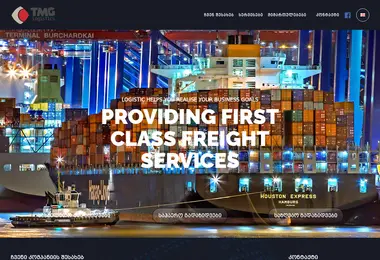 Screenshot of tmglogistics.ge