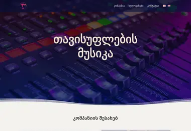 Screenshot of tmusic.ge