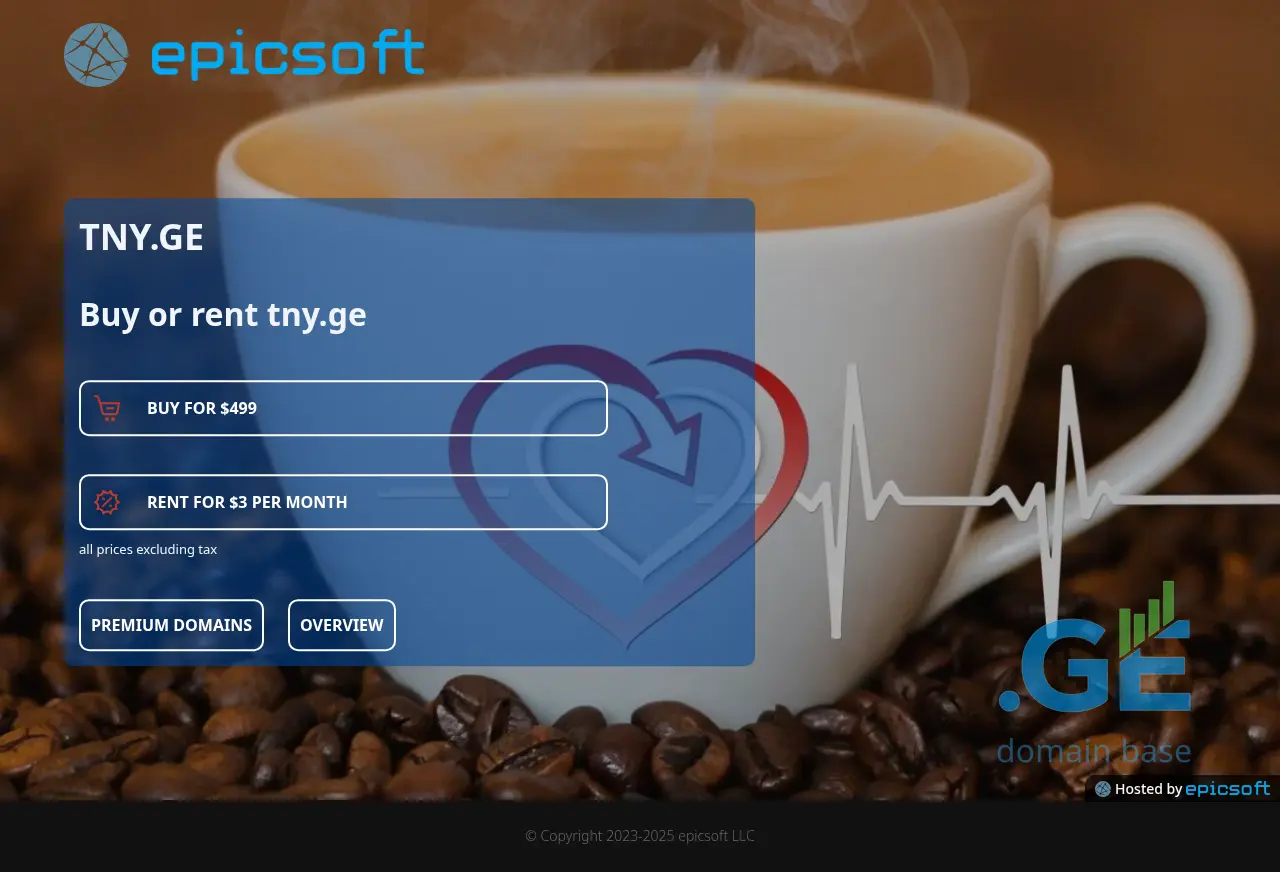 Screenshot of the site tny.ge at 2025-09-18