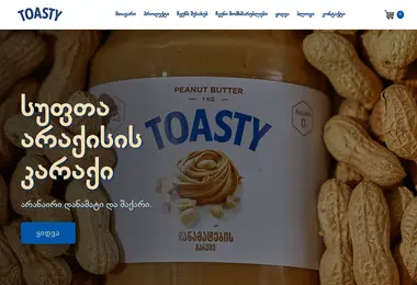 Screenshot of toasty.ge