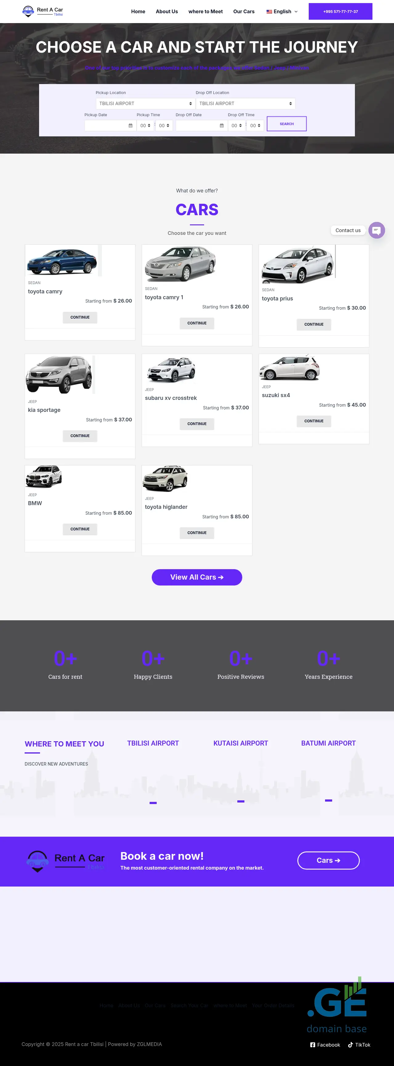 Screenshot of the site tofu.ge
