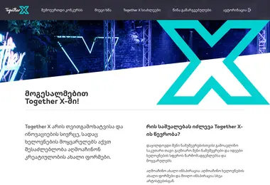 Скриншот togetherx.ge