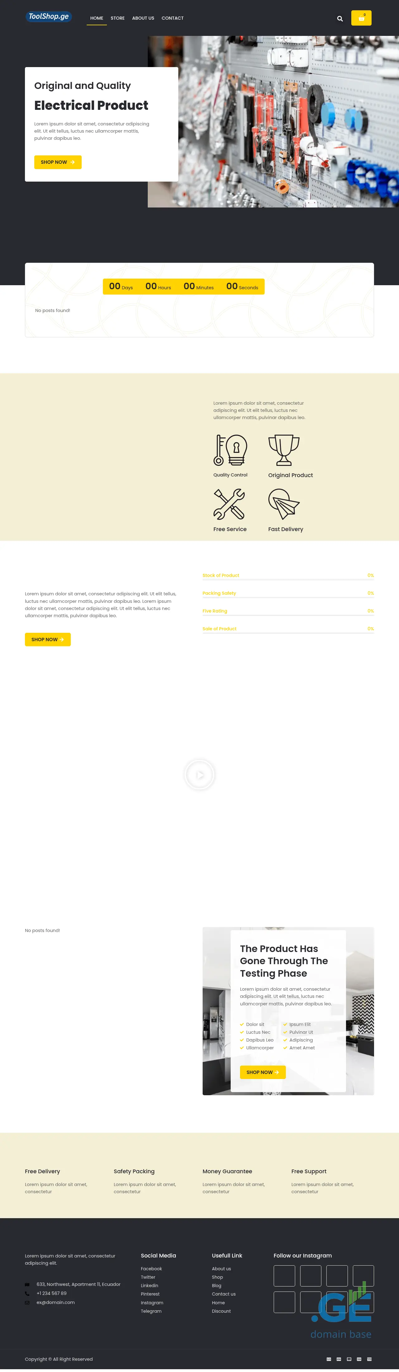 Screenshot of the site toolshop.ge