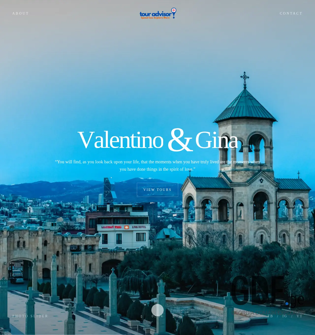 Screenshot of the site touradvisor.ge at 2025-12-03