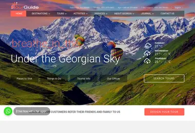 Скриншот tourguide.ge