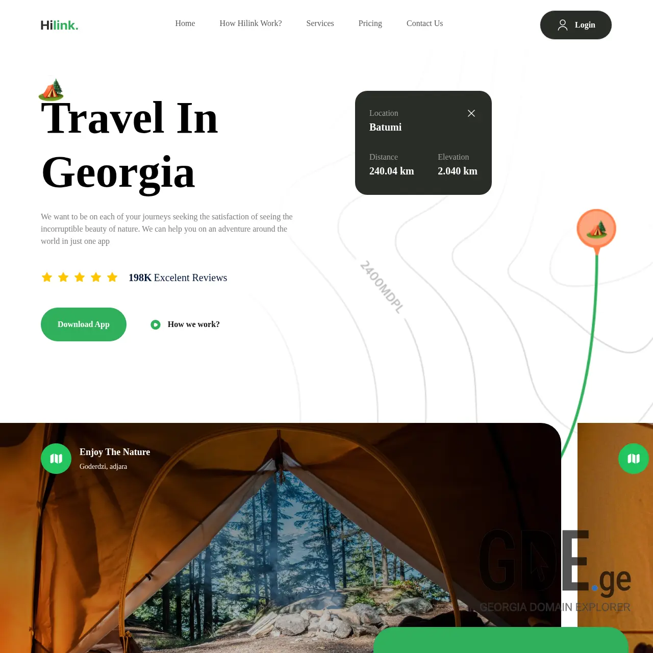 Screenshot of the site tourify.ge at 2026-02-07